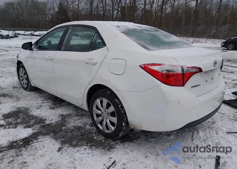 2016 Toyota Corolla Le z USA, uszkodzony, nr VIN 2T1BURHE5GC672900